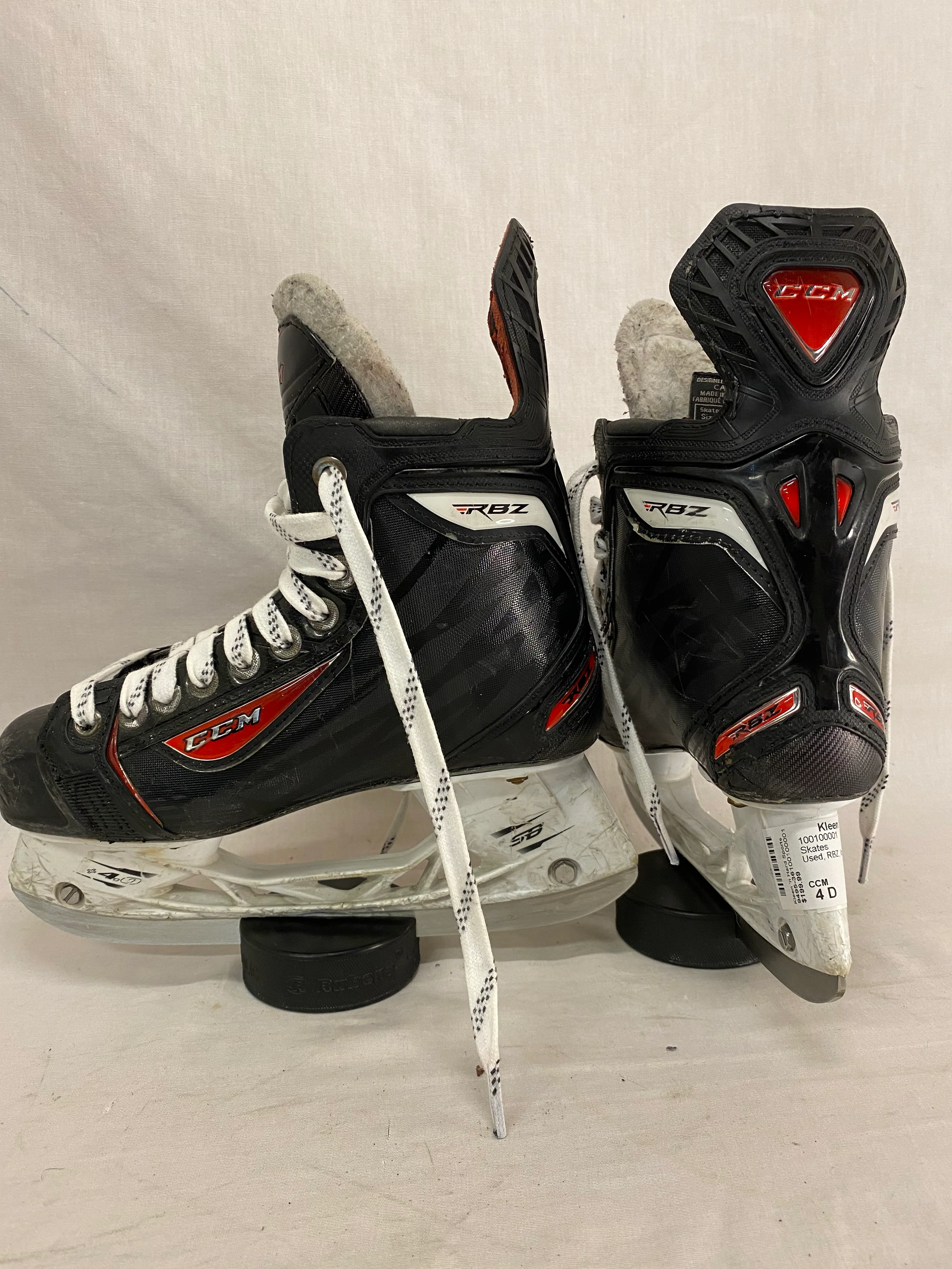 Used CCM RBZ Ice Hockey Size 4 D Skates - Image 6