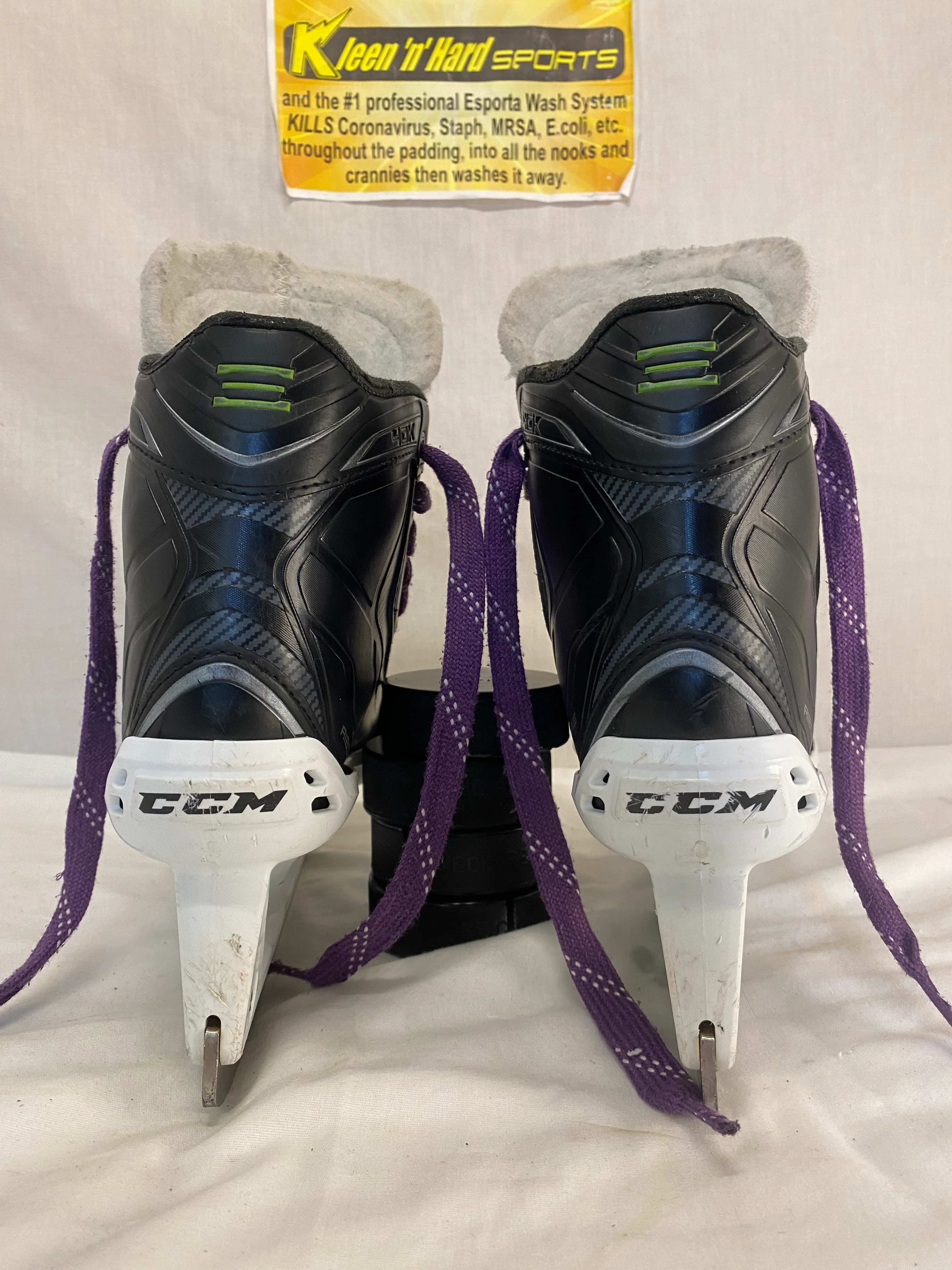 Used CCM RibCor 40K Size 4 D Hockey Goalie Skates - Image 4