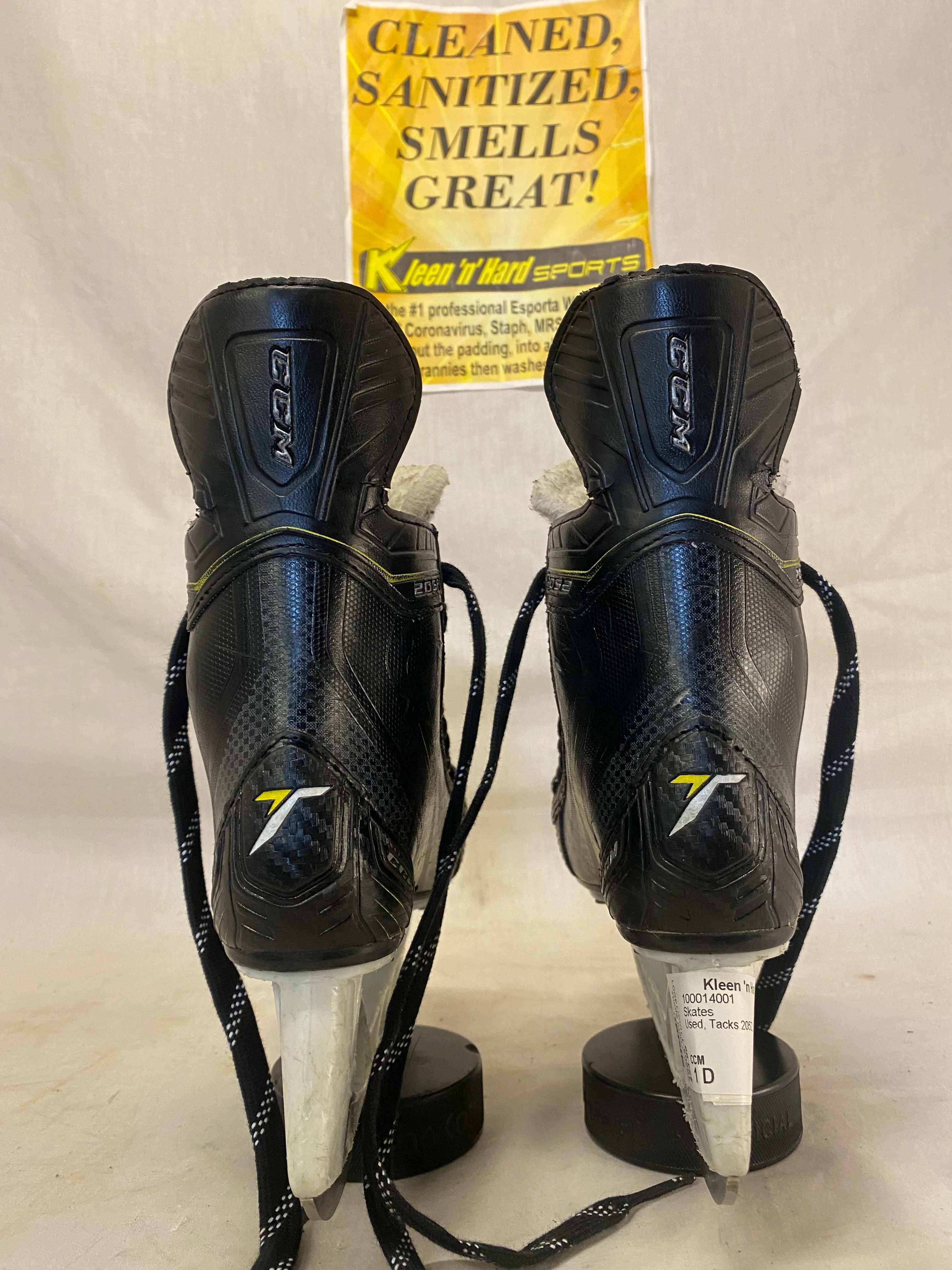 Used CCM Tacks 2052 Size 1 D Ice Hockey Skates - Image 4