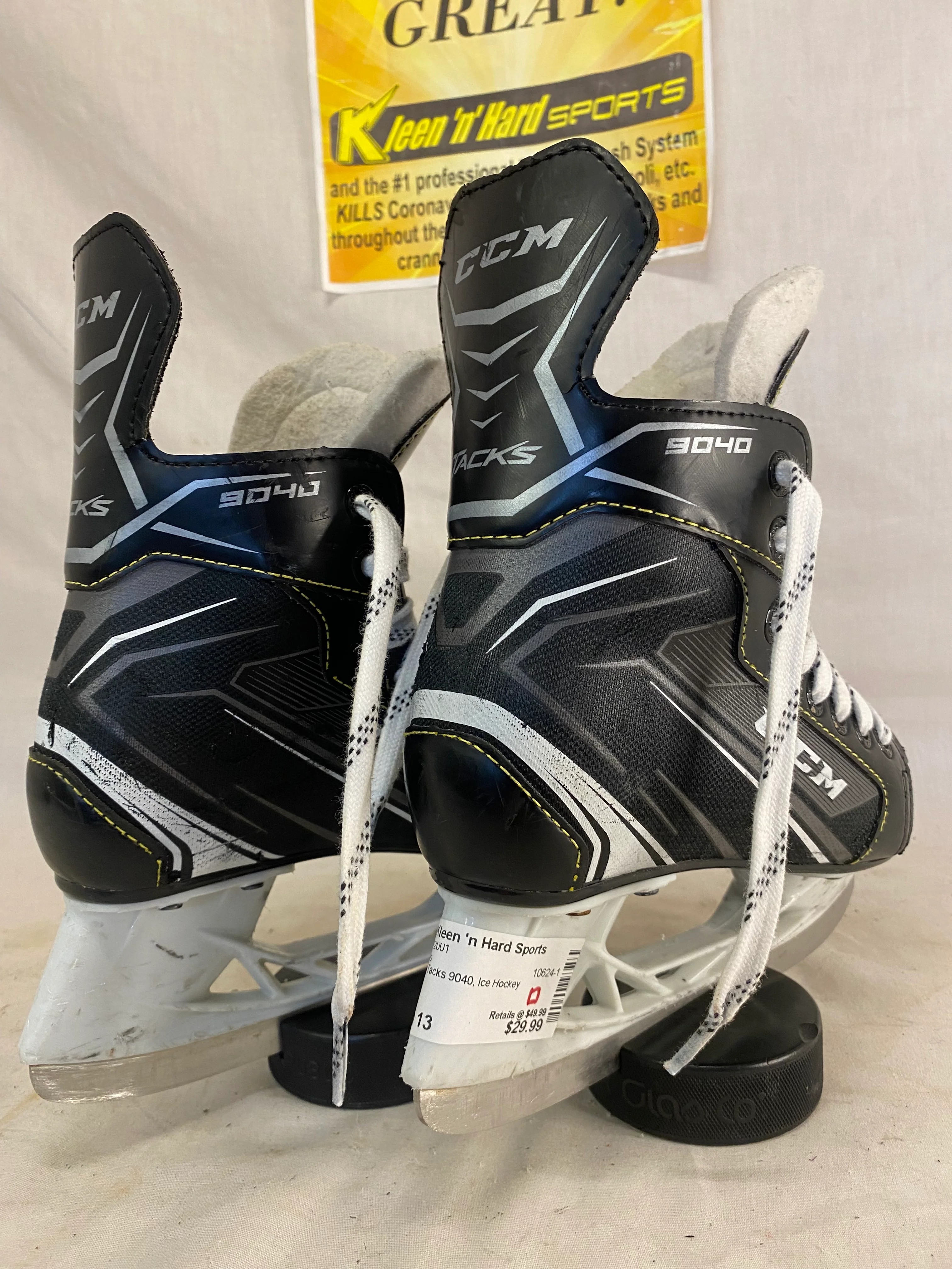 Used CCM Tacks 9040 Size Yth 13 D Ice Hockey Skates - Image 3