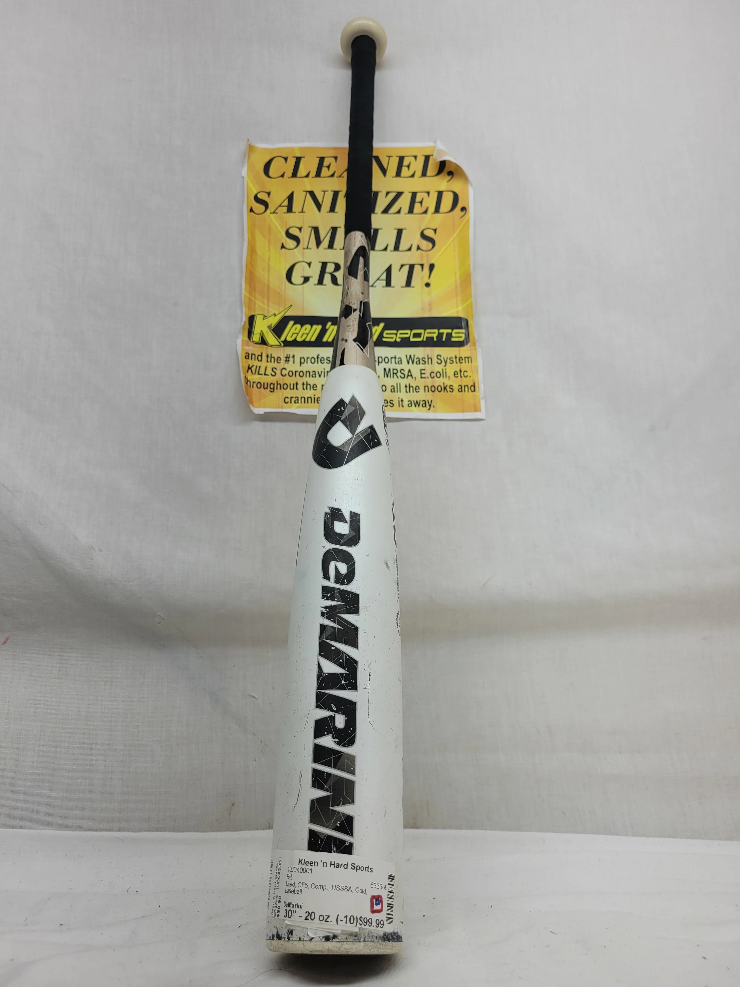Used DeMarini CF5 Bat Length-Wgt 30" - 20 oz. (-10) Comp. USSSA Gold Bat - Image 3