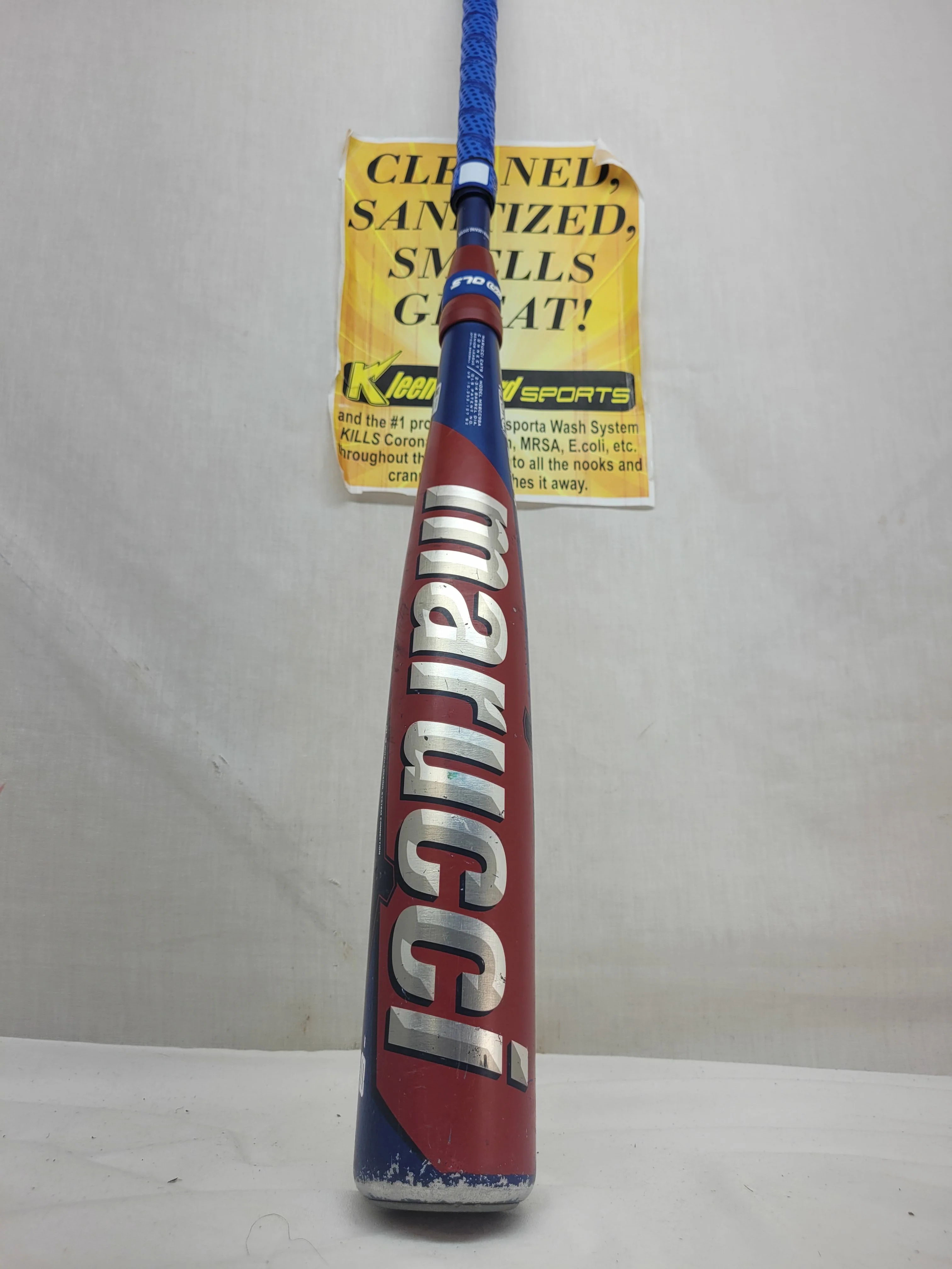 Used Marucci CAT 9 Bat Length-Wgt 32" - 24 oz. (-8) Hybrid USSSA Blue-Red Bat