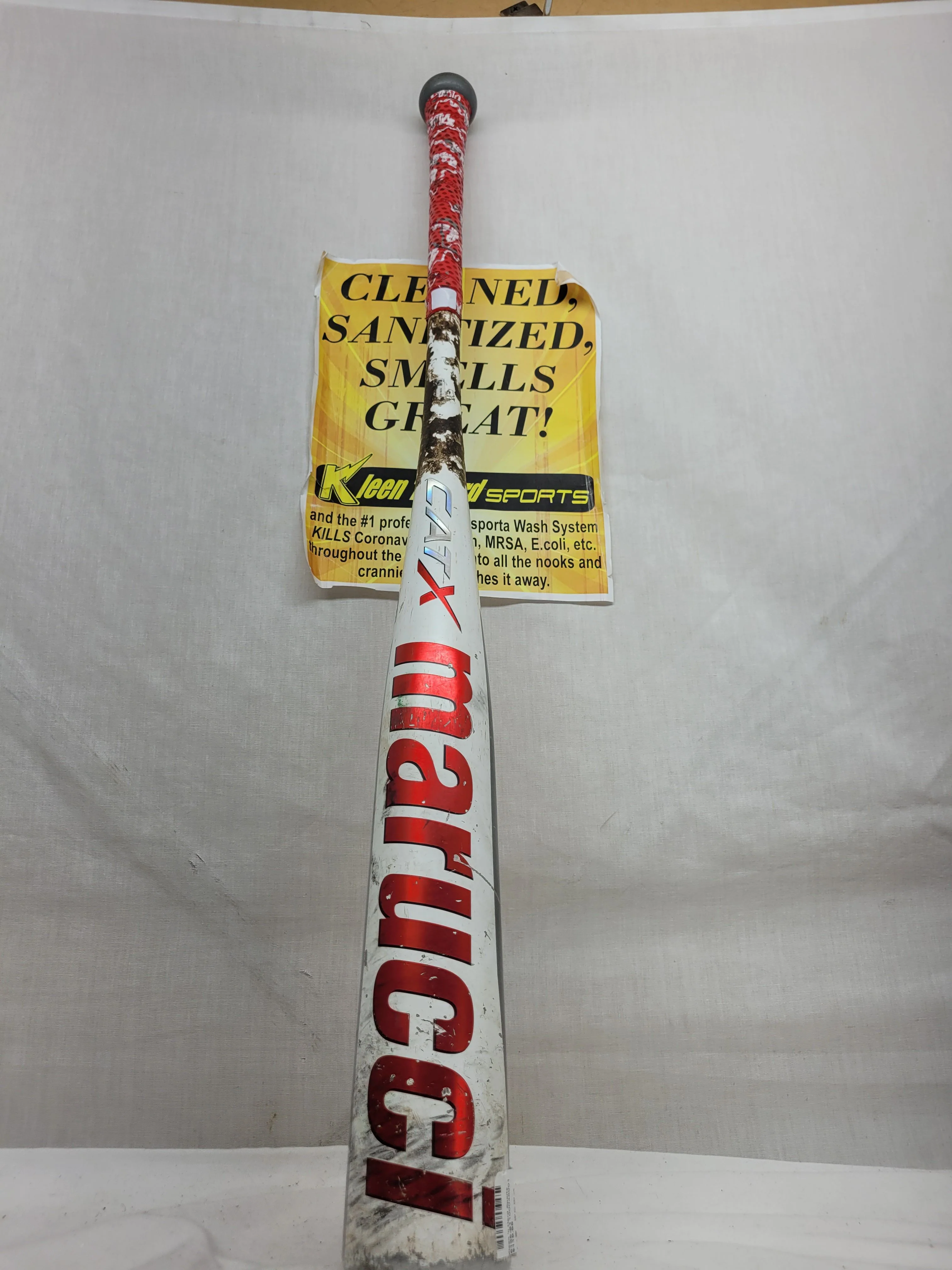 Used Marucci CAT X Bat Length-Wgt 32" - 29 oz. (-3) Alloy BBCOR White Bat