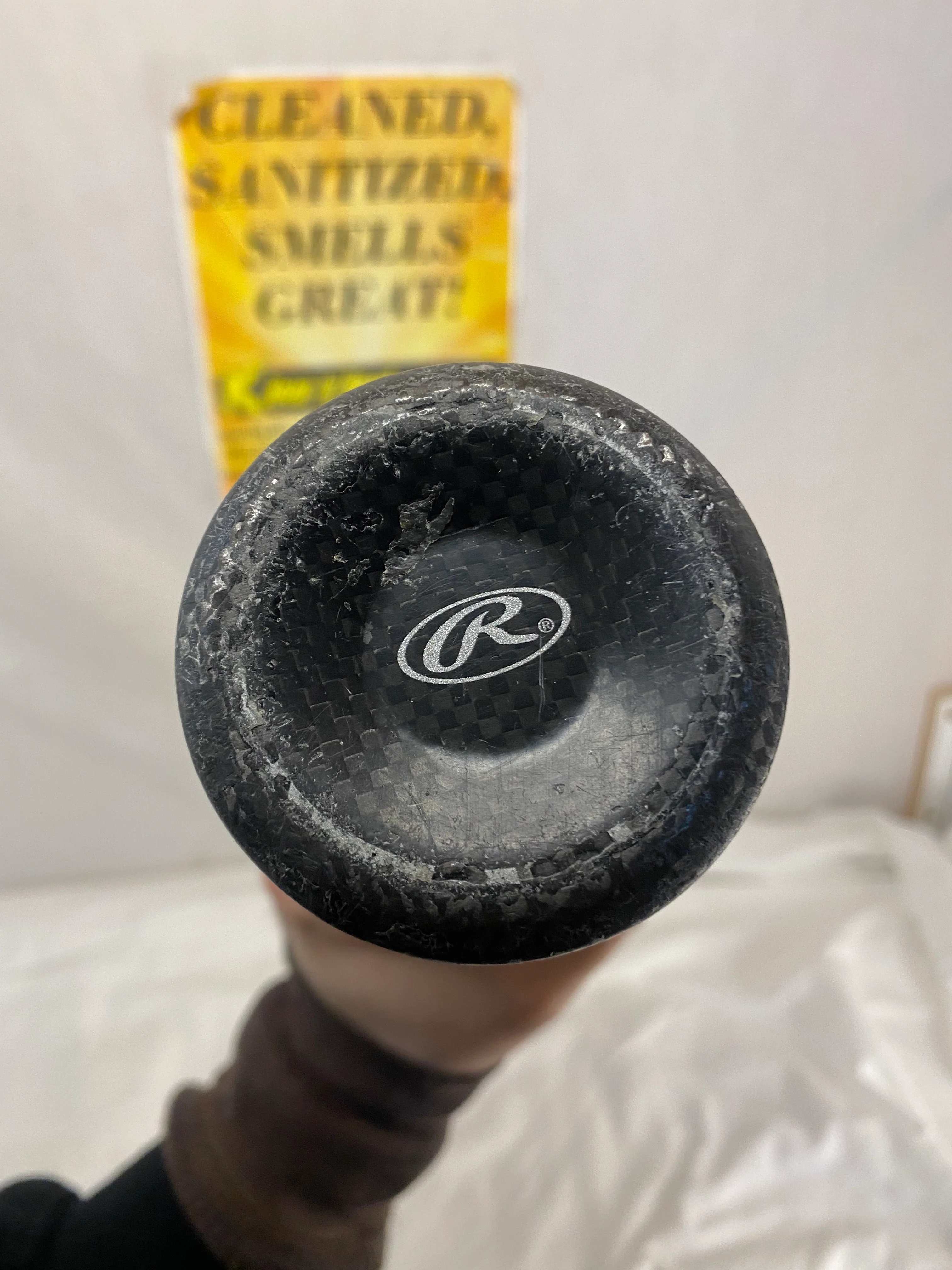 Used Rawlings Velo BB8V3 White L - W 33" - 30 oz. (-3) Hybrid BBCOR Baseball Bat - Image 8