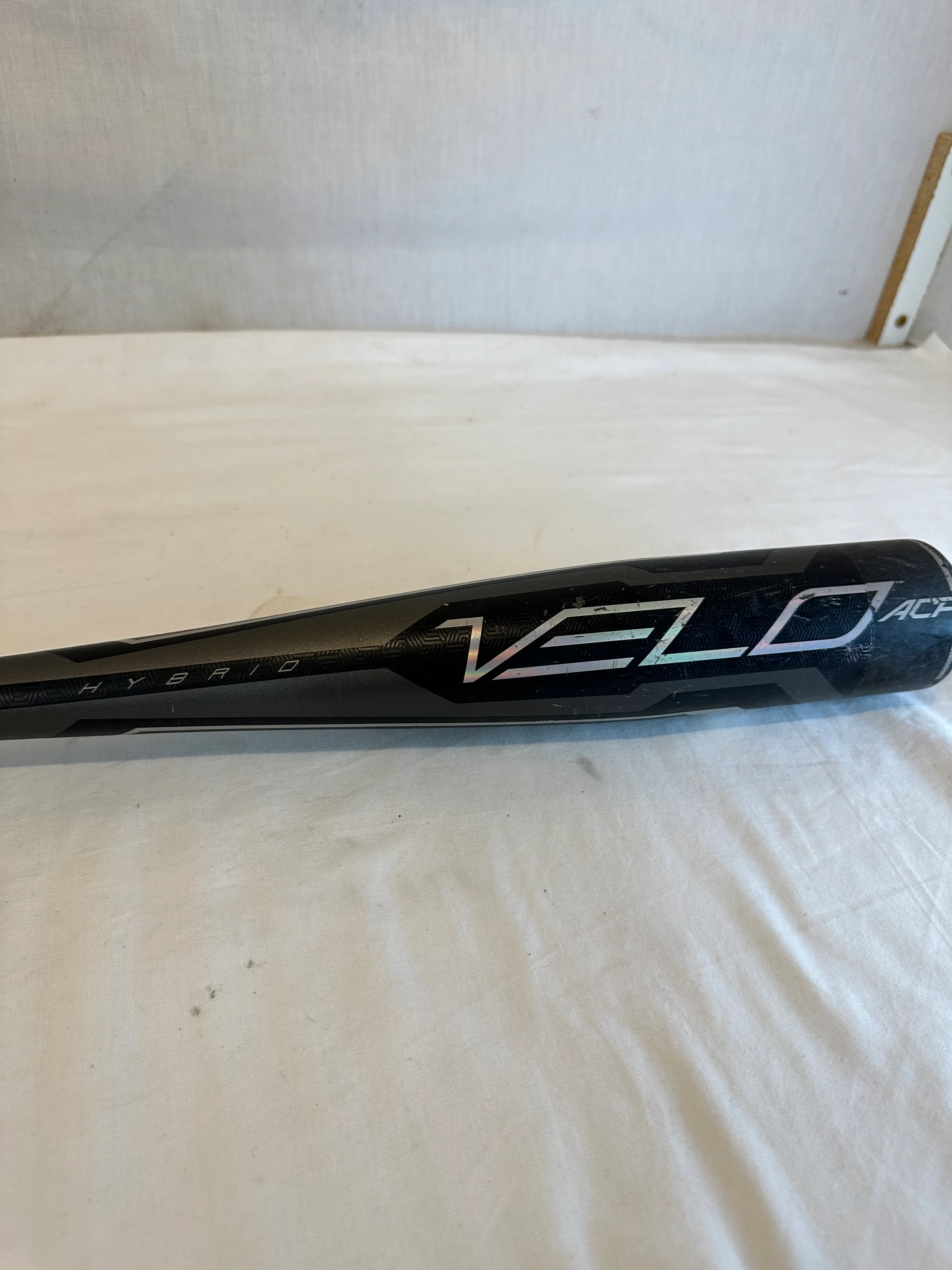 Used Rawlings Velo L - W 30" - 20 oz. (-10) Hybrid USA Grey Baseball Bat - Image 3
