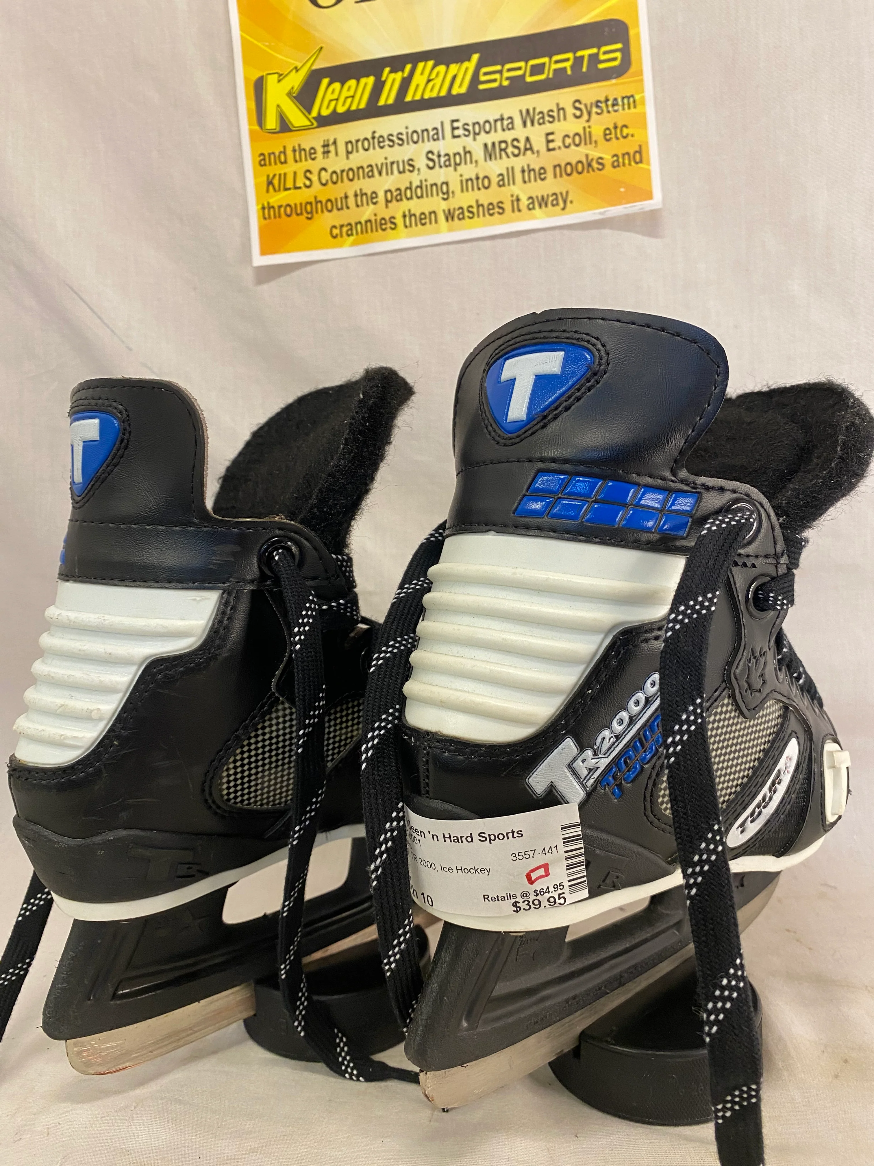 Used Tour TR 2000 Ice Hockey Size Yth 10 Skates - Image 3
