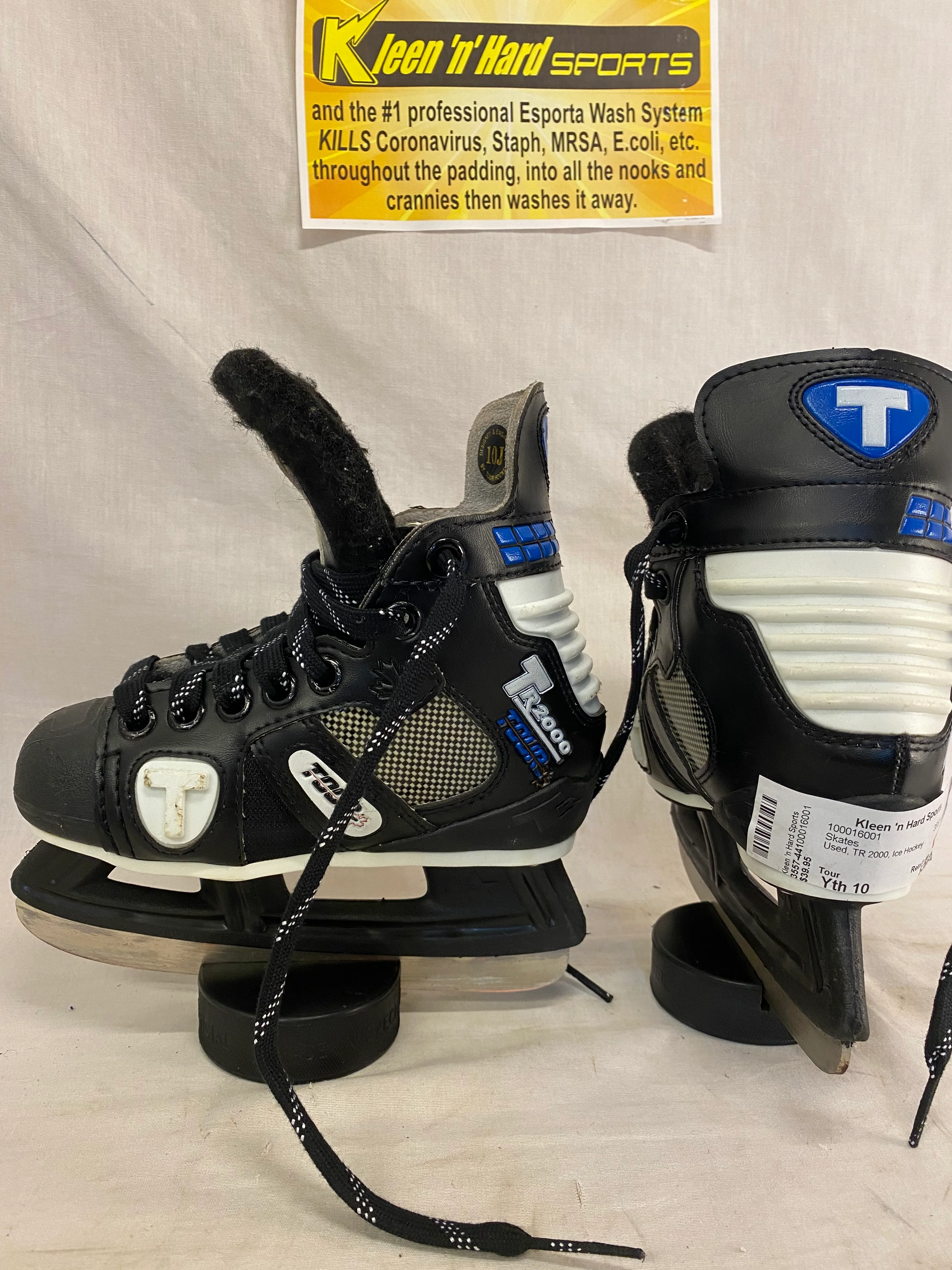 Used Tour TR 2000 Ice Hockey Size Yth 10 Skates - Image 4