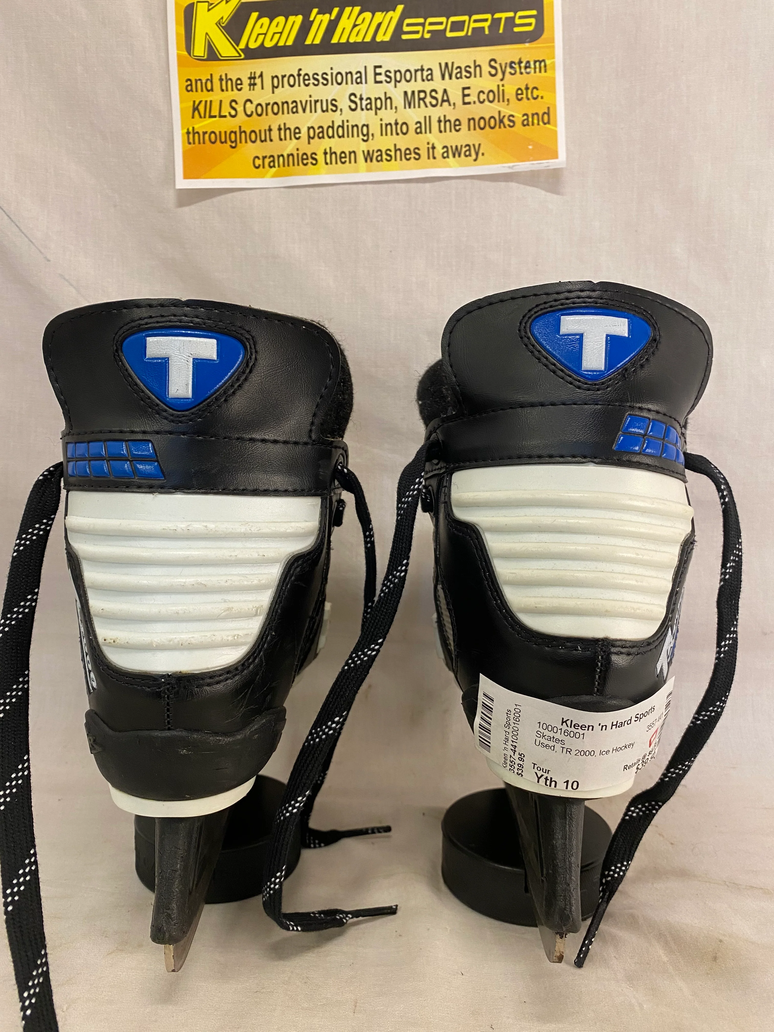 Used Tour TR 2000 Ice Hockey Size Yth 10 Skates - Image 6