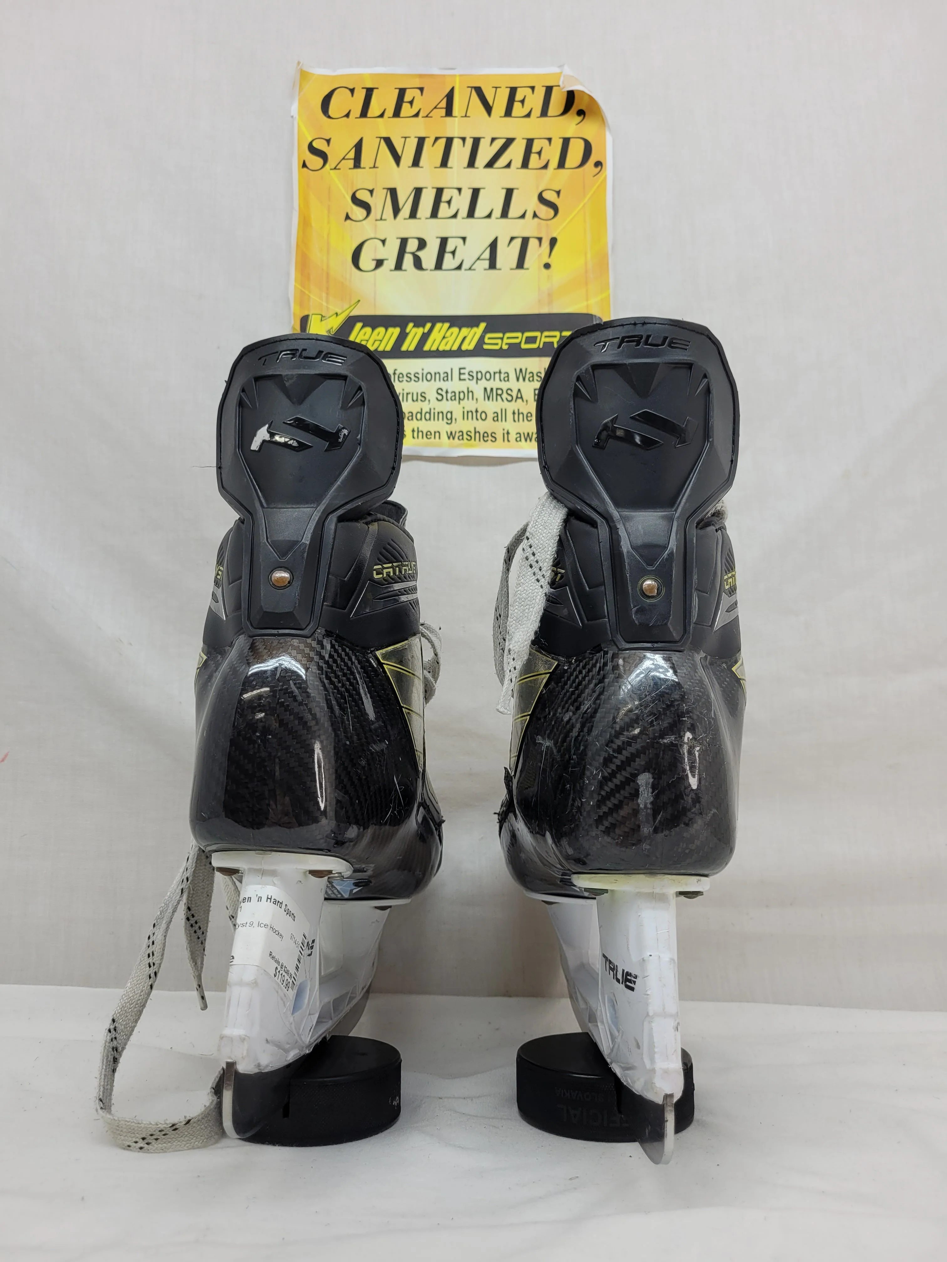 Used True Catalyst 9 Size 6 Wide Ice Hockey Skates - Image 3