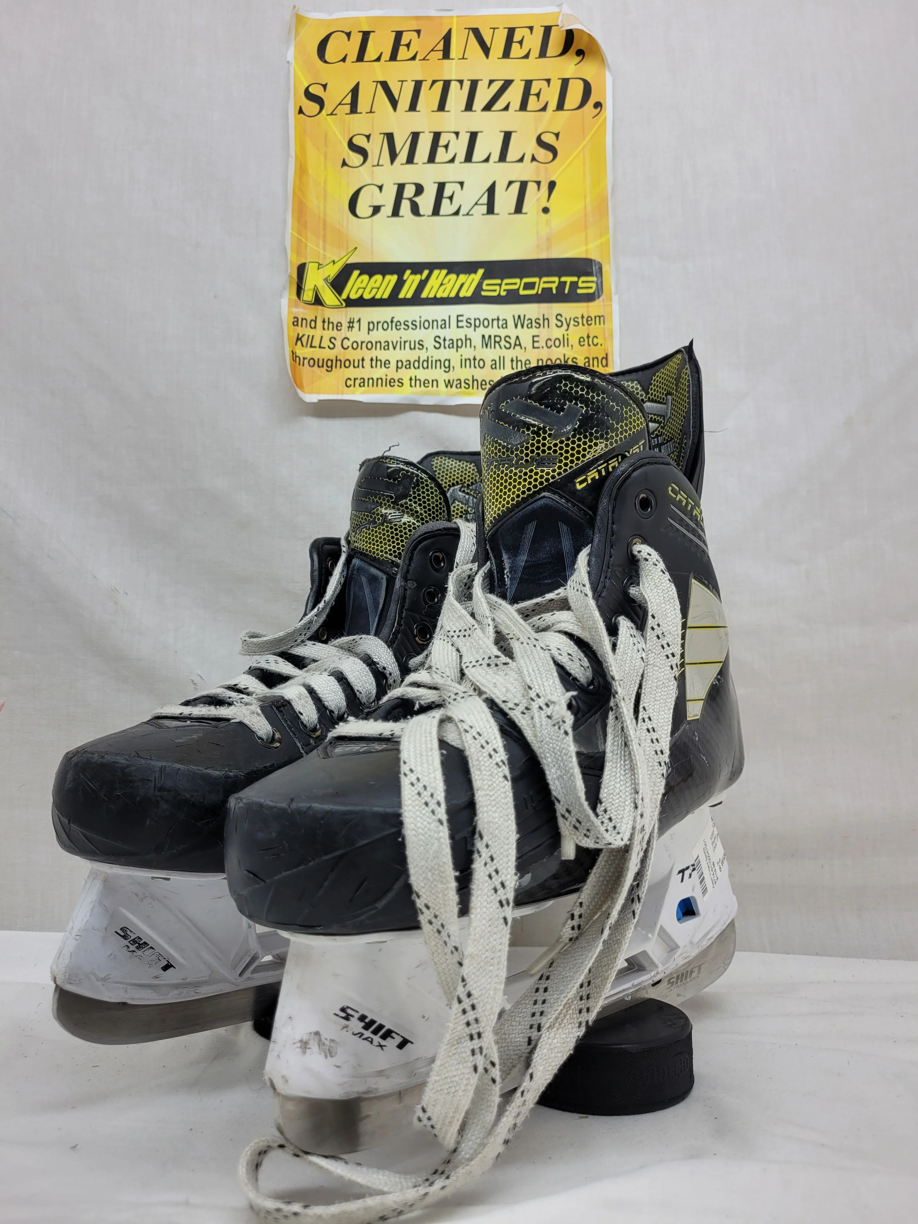 Used True Catalyst 9 Size 6 Wide Ice Hockey Skates - Image 4