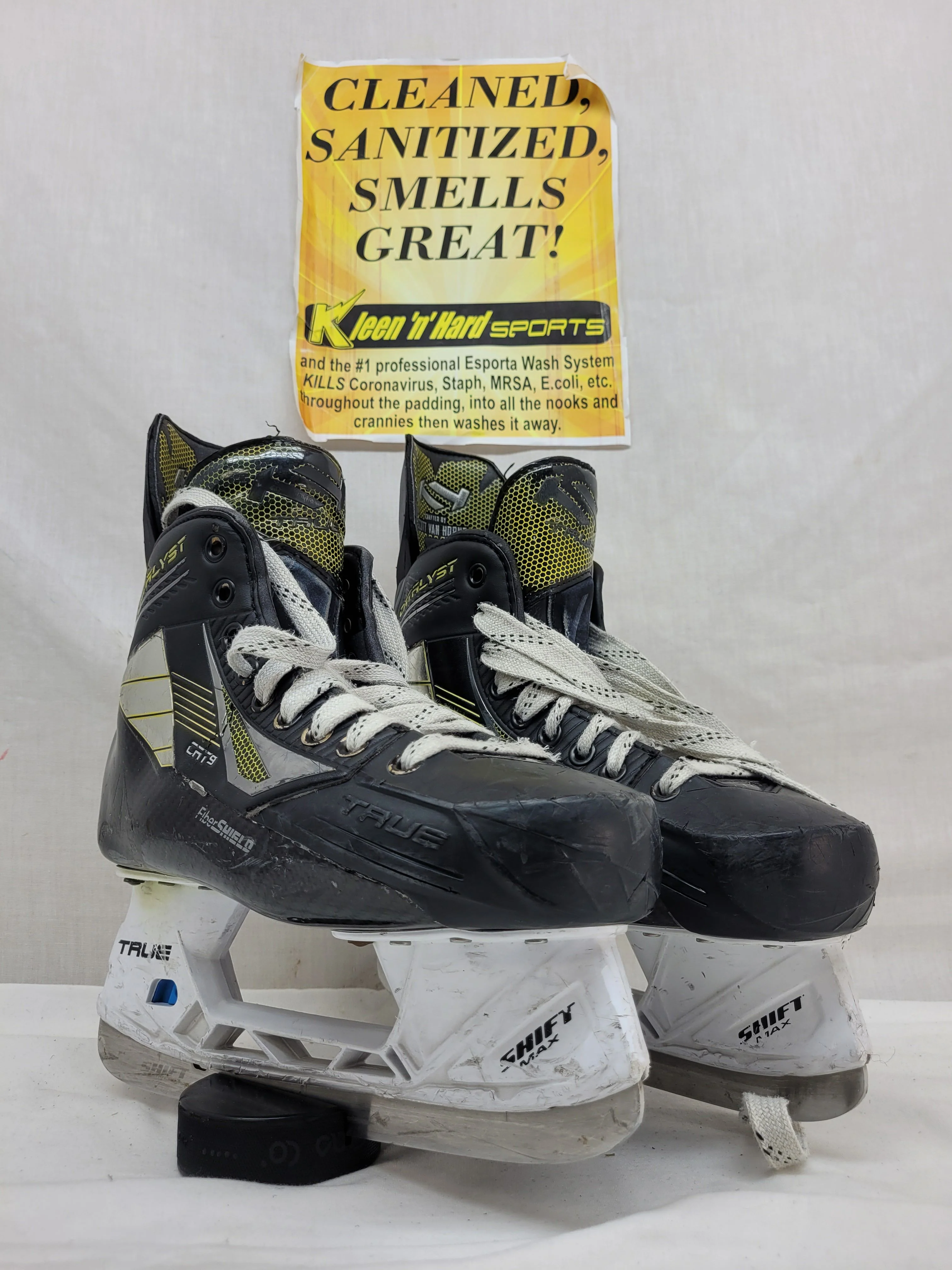 Used True Catalyst 9 Size 6 Wide Ice Hockey Skates - Image 5