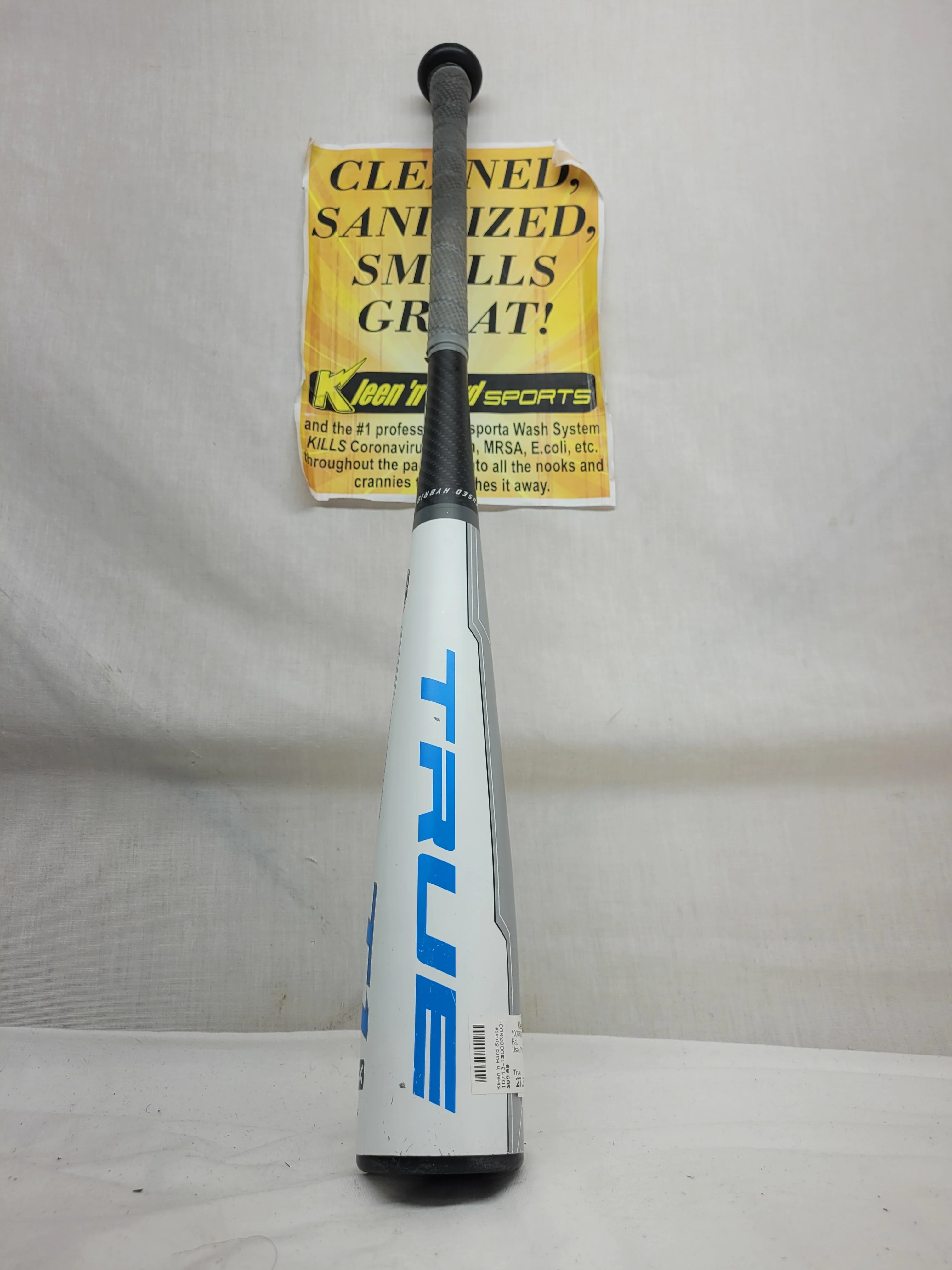 Used True T1 X Bat Length-Wgt 27.5" - 17.5 oz (-10) White Blue Baseball Bat