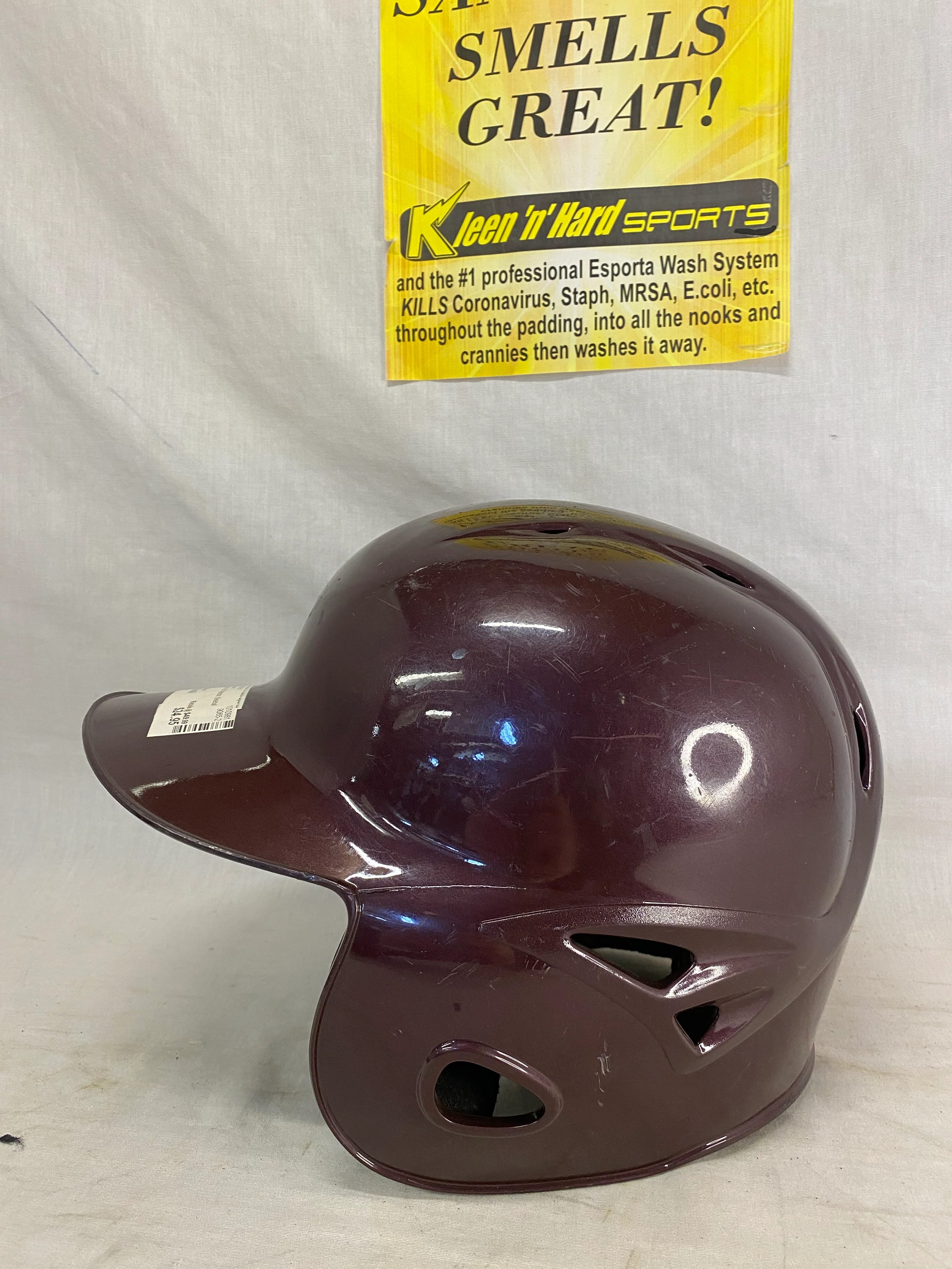 Used Wilson A5200 Maroon Baseball Size Small Helmet - Image 5